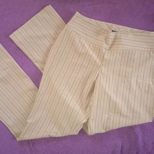 The Limited Stretch tan striped size 6 pants